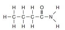 Explain in terms of charge distribution why a molecule of butanamide is polar