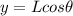 y = Lcos \theta