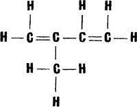 8. Draw the structural formula for isoprene (the building block of rubber). It should satisfy the mo