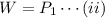 W=P_1\timesT\cdots(ii)