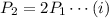 P_2 = 2P_1\cdots(i)