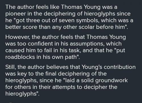 Based on the passage, write two or three sentences explaining how the author feels about Thomas Youn