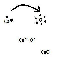 The correct lewis dot structure for CaO?