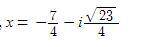 Solve using the quadratic formula. Select the correct solution.
-7x=2x^2+9