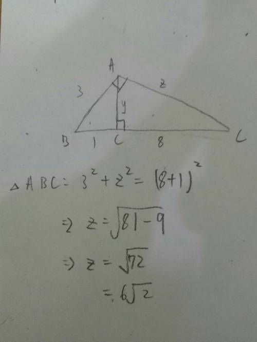Find the value of z. a. 2 b. 6\sqrt{2}  c. 3 d. 2\sqrt{2}