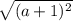 \sqrt{(a+1)^2}