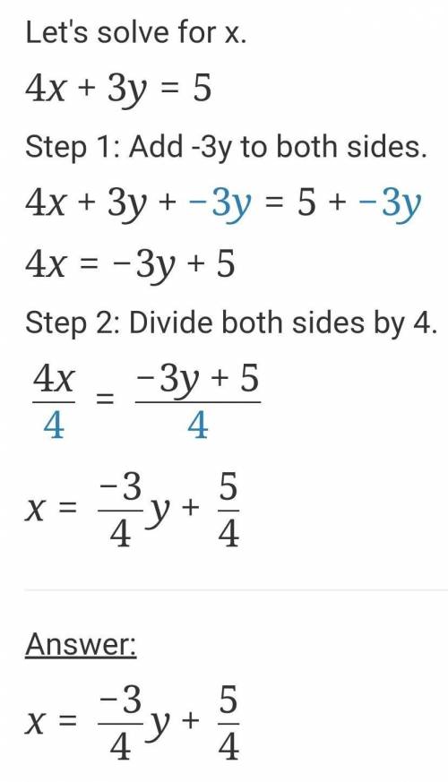 Choose a system of equations with the same solution as the following system:

4x − y = −11
2x + 3y =