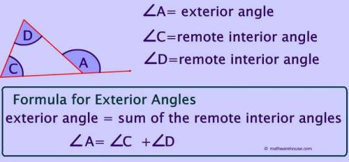 How do you find the remote interior angles?  and i need  asap