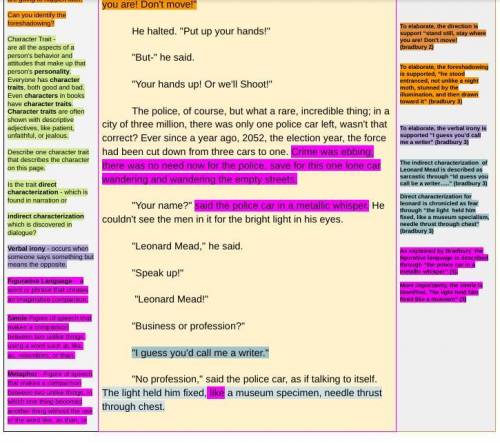 Student model “The Pedestrian” (Use different colors to highlight)

Highlight the writer’s claim. 2)