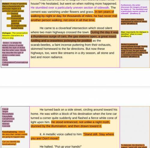 Student model “The Pedestrian” (Use different colors to highlight)

Highlight the writer’s claim. 2)