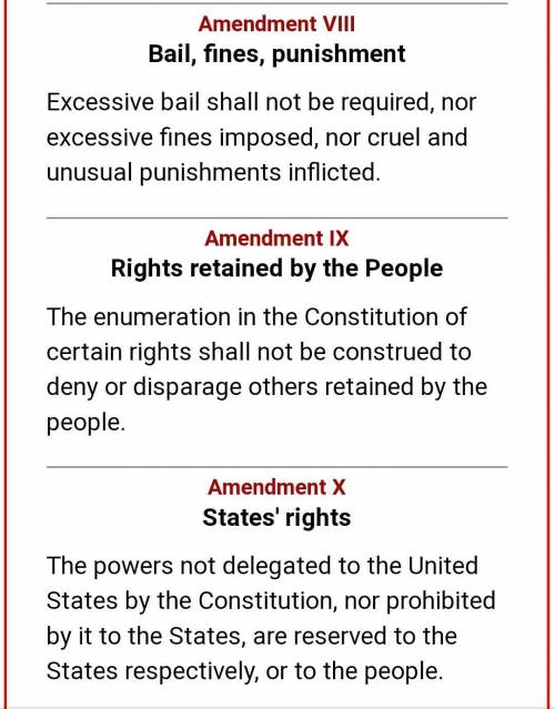 Why amendment 4, 5, 6, 7, 8, 9, 10 important