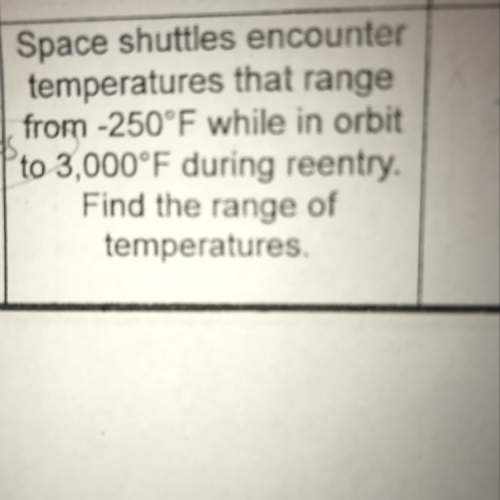 Space shuttles encounter temps that range from -250 °f while in orbit to 3,000 °f during reentry. fi