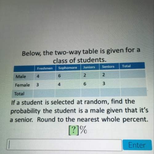 if a student is chosen at random find the probability the student is male given that it
