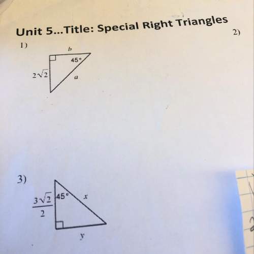 My teacher didn’t give us the formula for this special right triangle so i don’t know how to even do