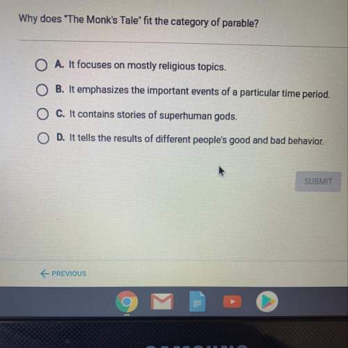 Why does “the monk’s tale” fit the category of parable
