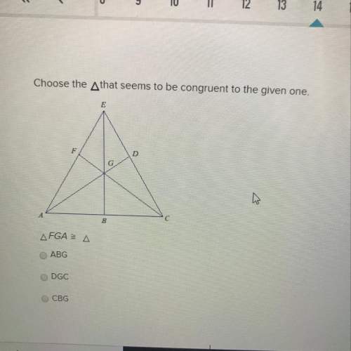 Choose the triangle that seems to be congruent to the given one