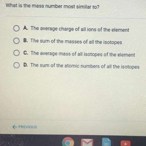 10 points what is the mass number most similar to?