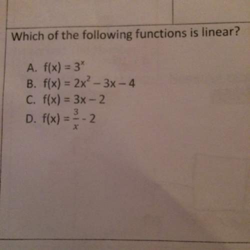 Which of the following functions is linear