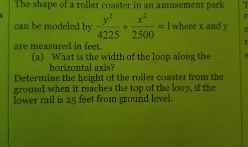 What is the width of the loop along the horizontal axis and determine the height.