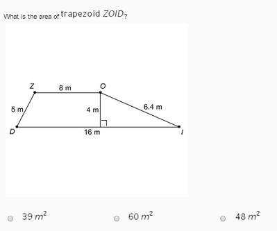 What is the area of trapezoid zoid?