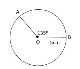 In the diagram, what is the length of arc ab?  a. 4.2 cm b. 12.4 cm c