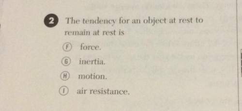 Ra th v for am object at rest to remain at rest is inertia. motion. i air resistance.