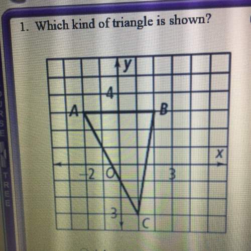 Which kind if triangle is shown? (1point)
