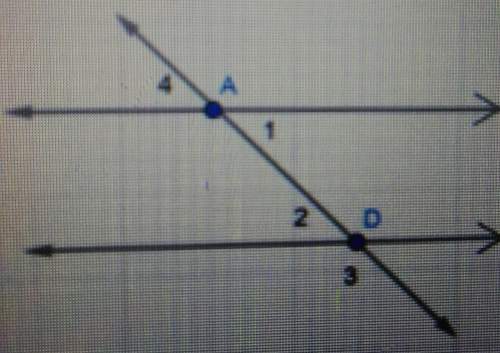 In the diagram above, angle 1 = 2x+20 andangle 2 = 3x+10. find the measure of angle 1.