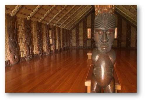 what is depicted in the image above?  a. moai temple b. maori m