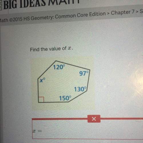 How do you find x? do you add everything up and divide it?