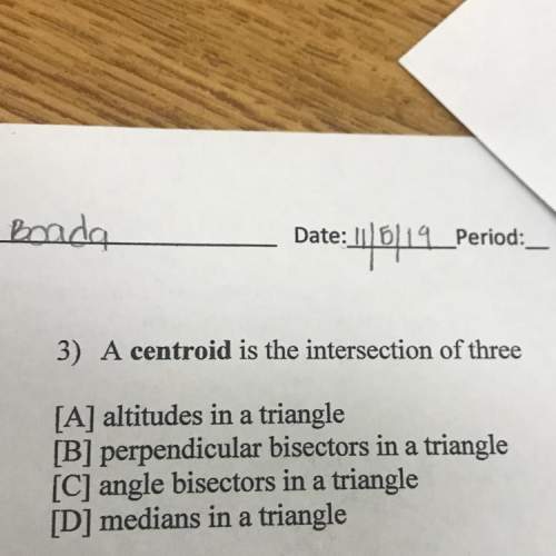 Acentriod is the intersection of three?