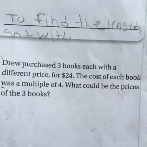 Drew purchased 3 books each with a different price, for $24. the cost of each book was a multiple of