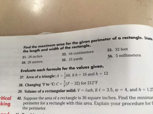 How do i find the area with these perimeter numbers