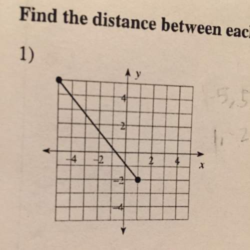 Find the distance between each pair of points