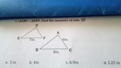 3. find the measure of side df. see image below.