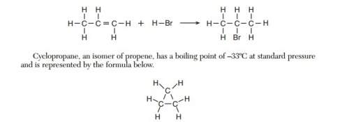 Explain, in terms of molecular formulas and structural formulas, why cyclopropane is an isomer