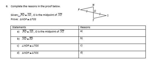 6. complete the reasons in the proof below.