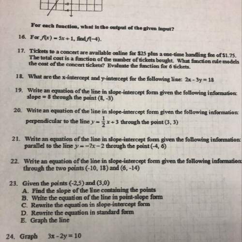 Can someone me with question 20. and show work so i can understand it