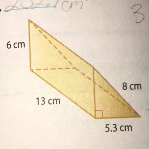 Me find the surface area of a triangular prism with work