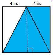 Each side of the square below is 8 inches. plz 20 points what is the probab