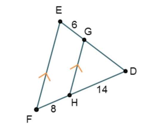 What is the length of line segment g d?  gd =