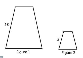 Figure 1 is dilated to get figure 2. what is the scale factor?  enter your a
