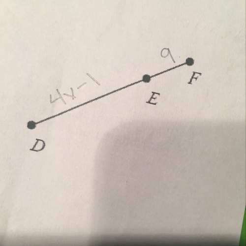 If de = 4x + 10, ef = 2x-1, and df = 9x-15, find df
