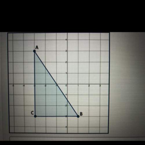 Triangle abc is formed by a reflection over y = -3 and dilation by a scale factor of 2 from the orig