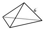 Find the surface area of the regular tetrahedron. round to the nearest hundredth.