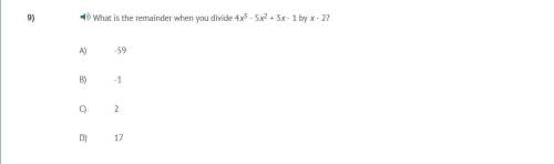 Correct answer only !  what is the remainder when you divide 4x^3 - 5x^2 + 3x - 1 by x -
