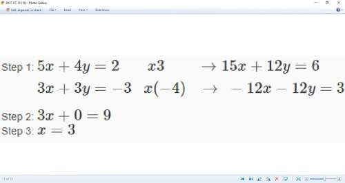 Astudent solved a system of equations by elimination. the answer is not correct. describe the error