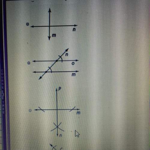 Which diagram shows line m parallel to line n