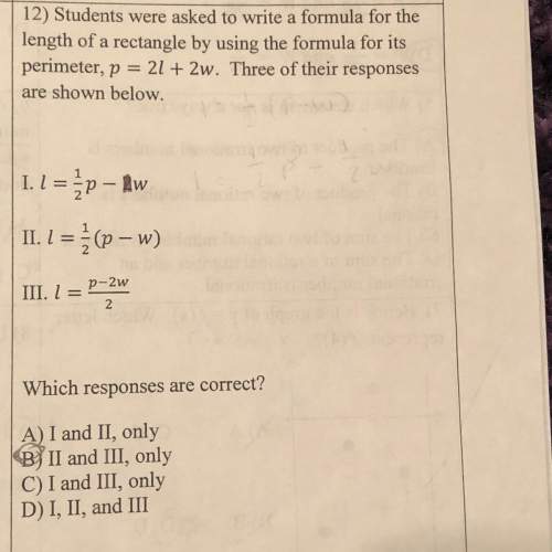 This is what the question says:  12) students were asked to write a formula for the