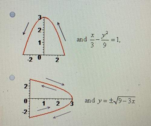 Rewrite the parametric equations in cartesian form. graph the curve; include an arrow to show the d